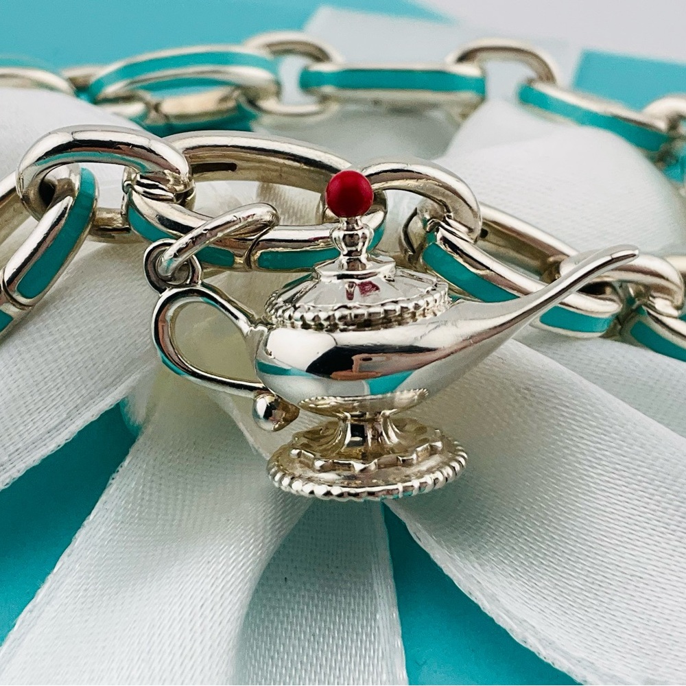 Tiffany Paloma Picasso Red Enamel Genie Lamp Charm